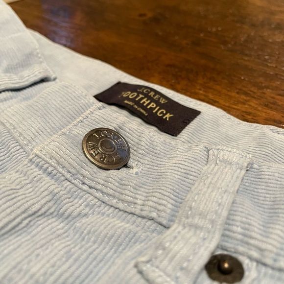 J. Crew | Baby Blue Corduroy Toothpick Skinnies - Picture 4 of 13